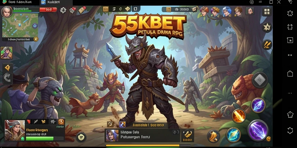Tampilan gameplay 55KBET yang mengasyikkan dan penuh aksi.