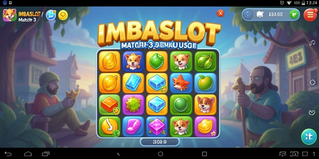 Screenshot gameplay seru dari IMBASLOT yang penuh warna.