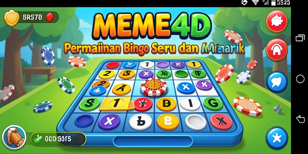 Screenshot gameplay Bingo yang mendebarkan di MEME4D.