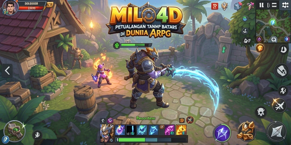 Tampilan gameplay seru dalam dunia ARPG MILO4D.