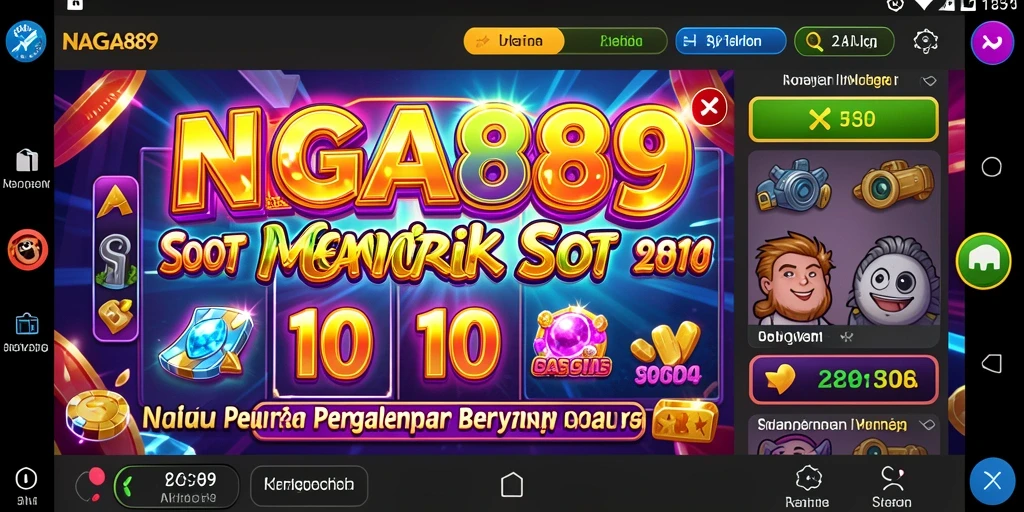 Screenshot gameplay NAGA889 menampilkan keseruan permainan Slot yang penuh warna.