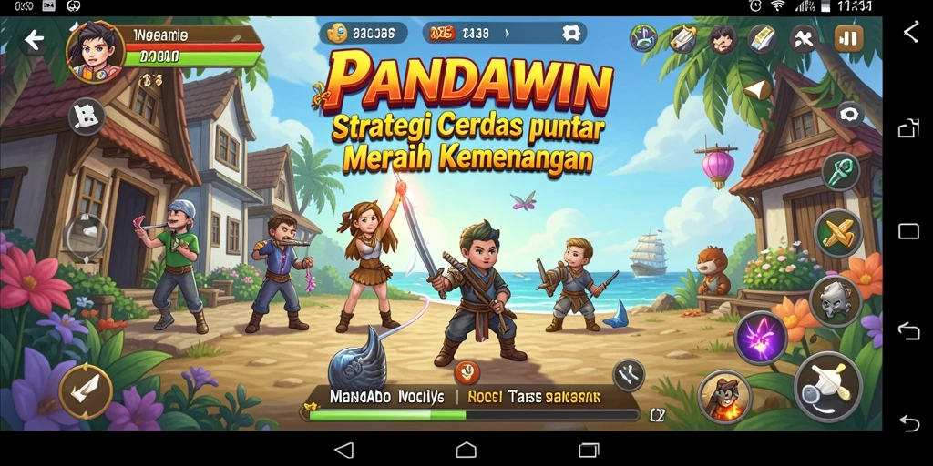 Screenshot dari gameplay PANDAWIN yang menampilkan strategi yang mendebarkan.
