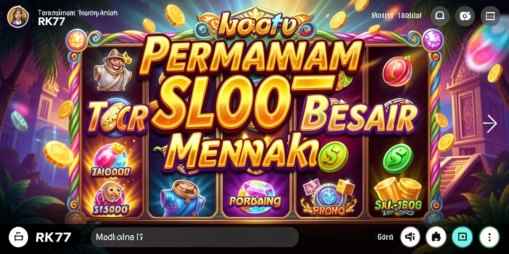 Gameplay menarik dari RK77 dengan slot yang beragam.