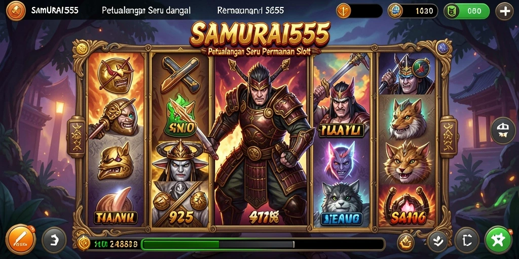 Tampilan seru dari gameplay <strong>SAMURAI555</strong> yang mendebarkan.